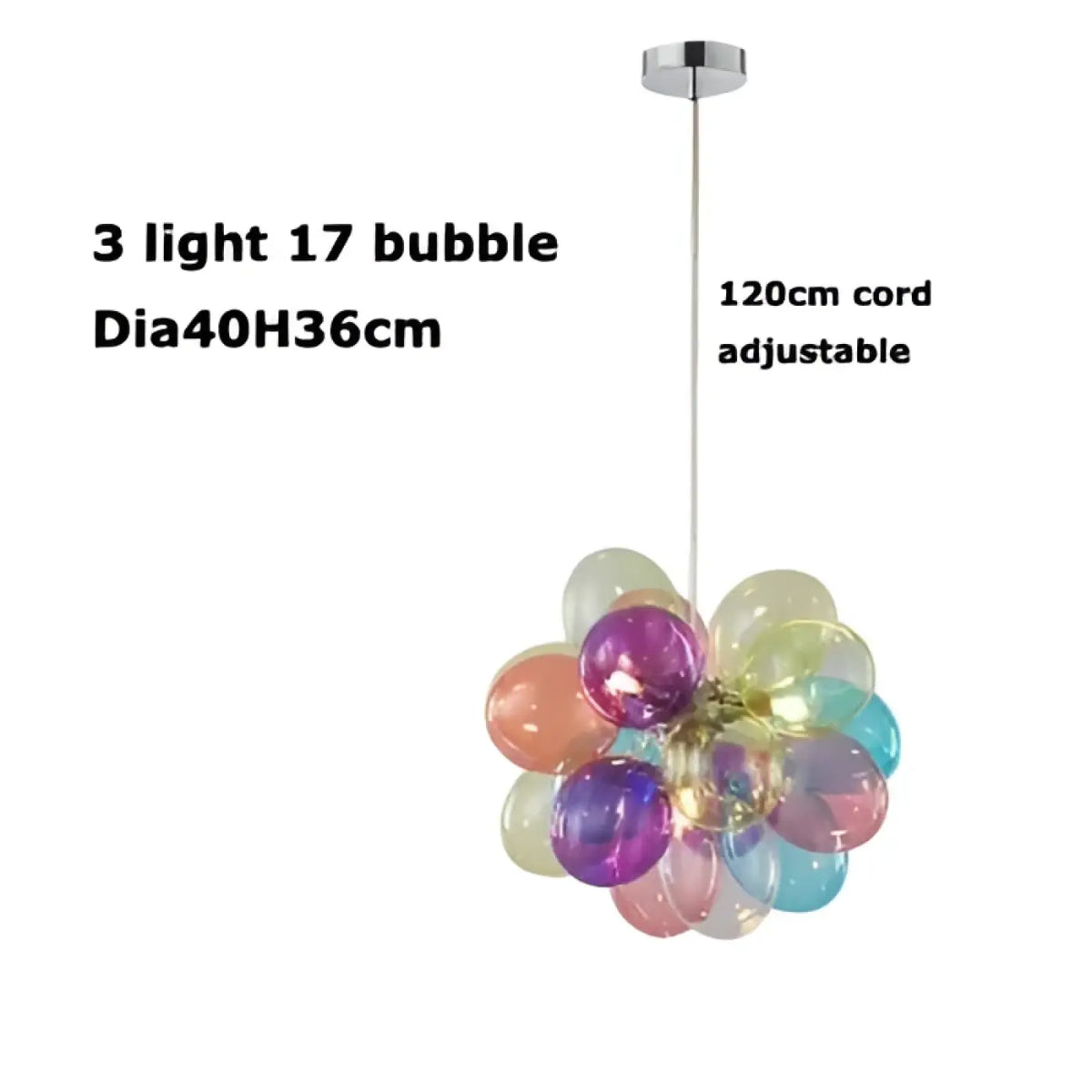 Pendelleuchte aus Getöntem Glas für Esszimmer