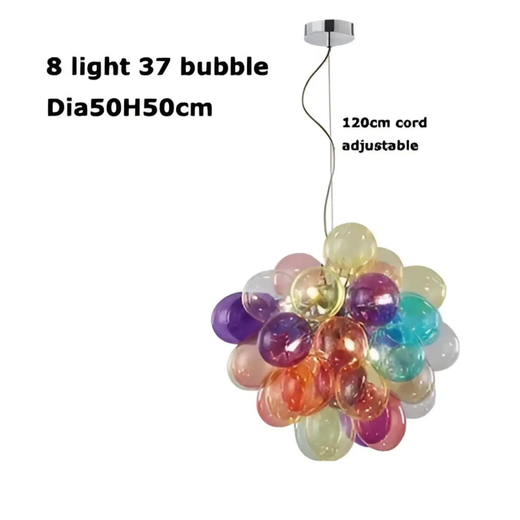 Pendelleuchte aus Getöntem Glas für Esszimmer