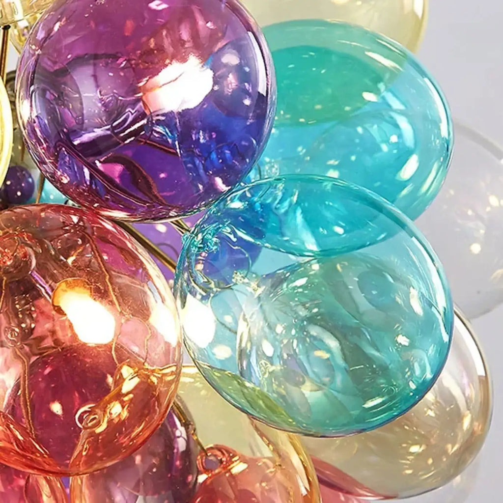 Pendelleuchte aus Getöntem Glas für Esszimmer