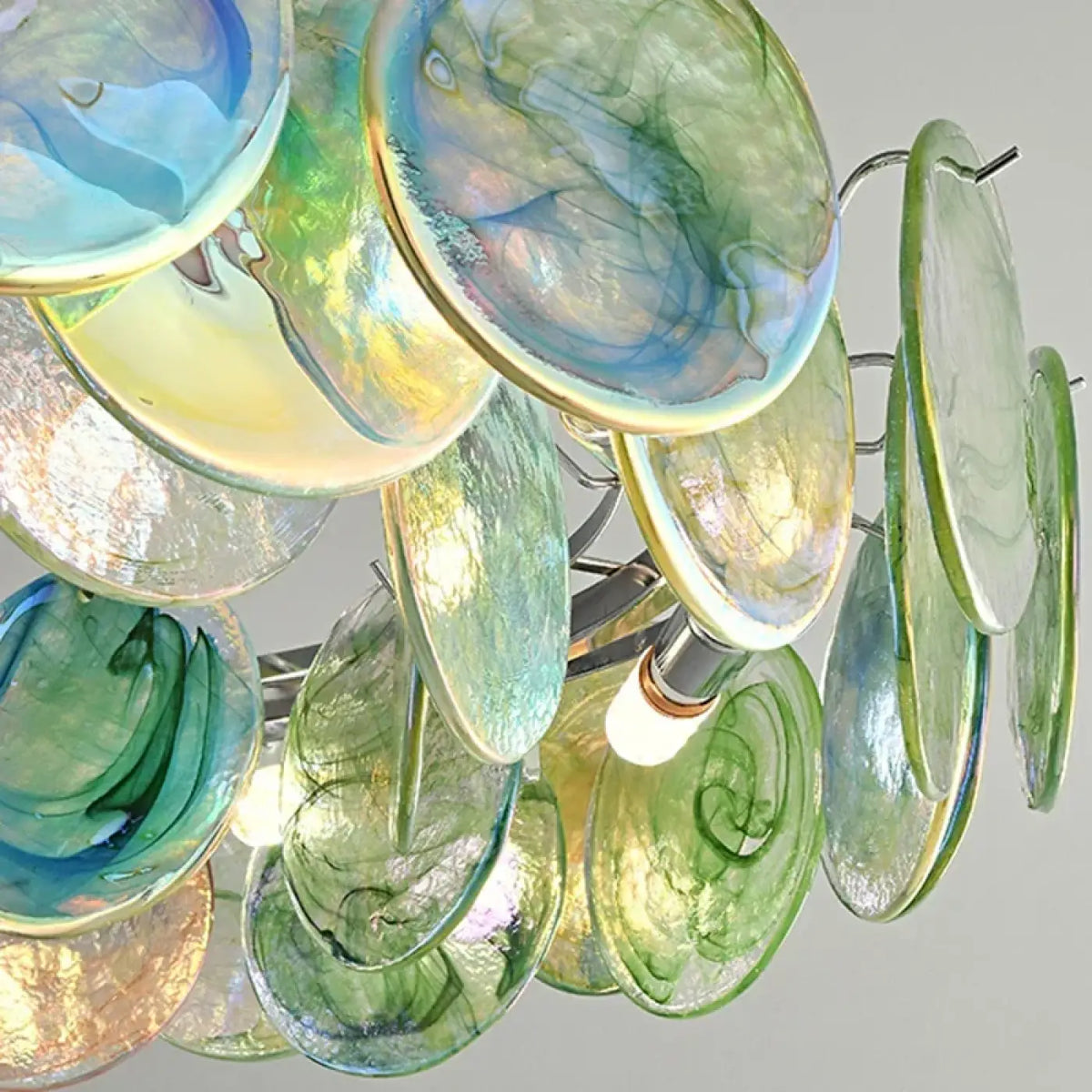 Pendelleuchte Kunstvoll aus Glas Mehrfarbig