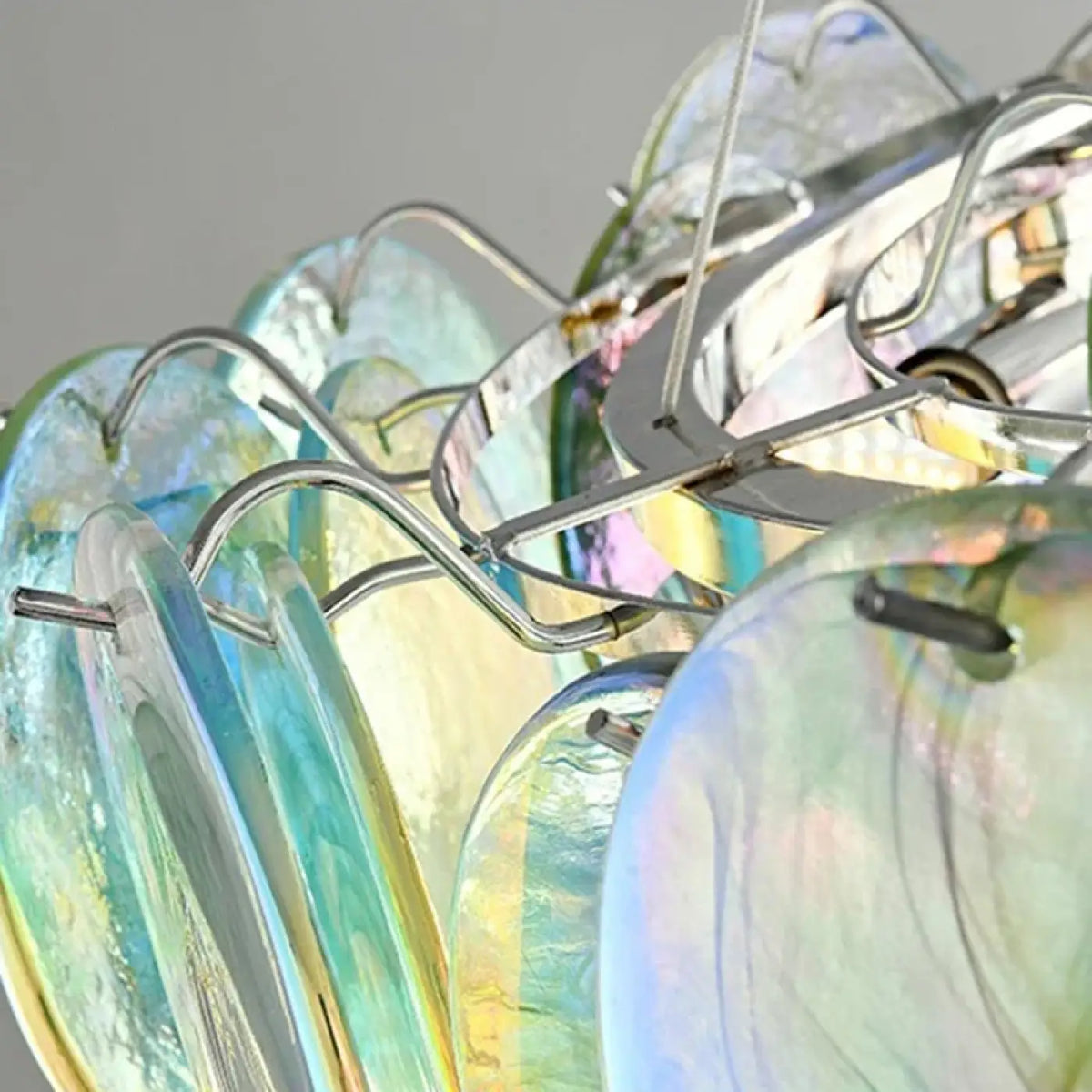 Pendelleuchte Kunstvoll aus Glas Mehrfarbig