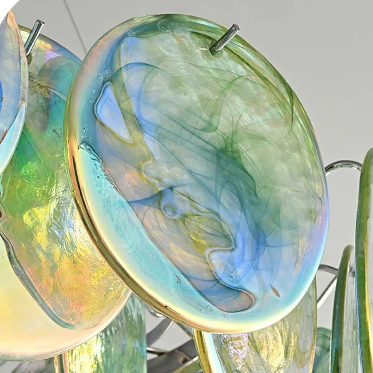 Pendelleuchte Kunstvoll aus Glas Mehrfarbig