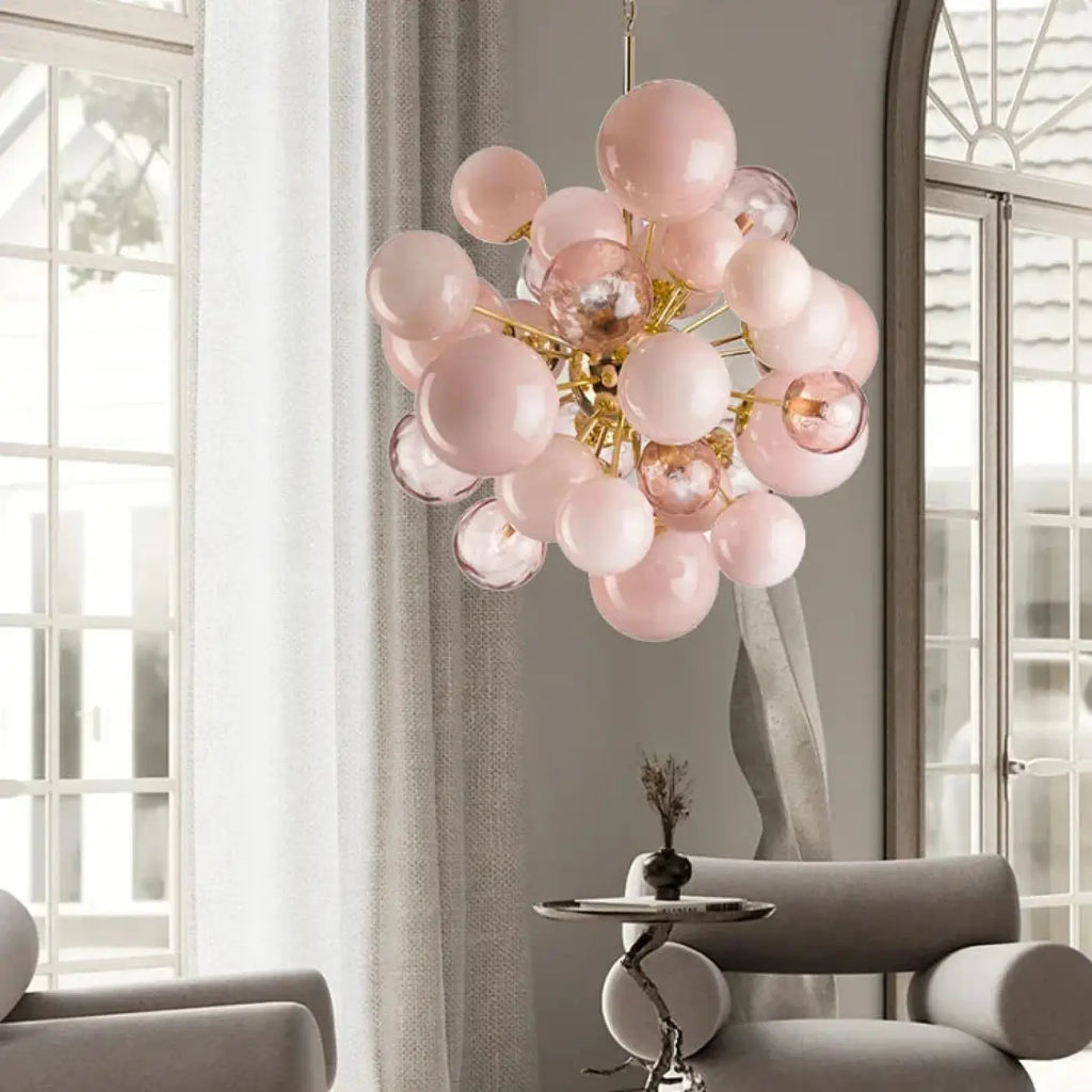 Pendelleuchte Ballon aus Glas für Wohnzimmer Raffiniert