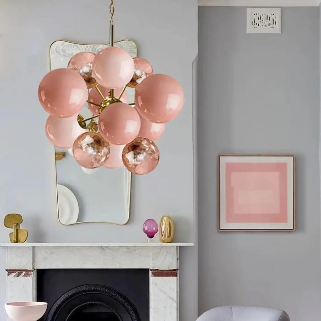 Pendelleuchte Ballon aus Glas für Wohnzimmer Raffiniert