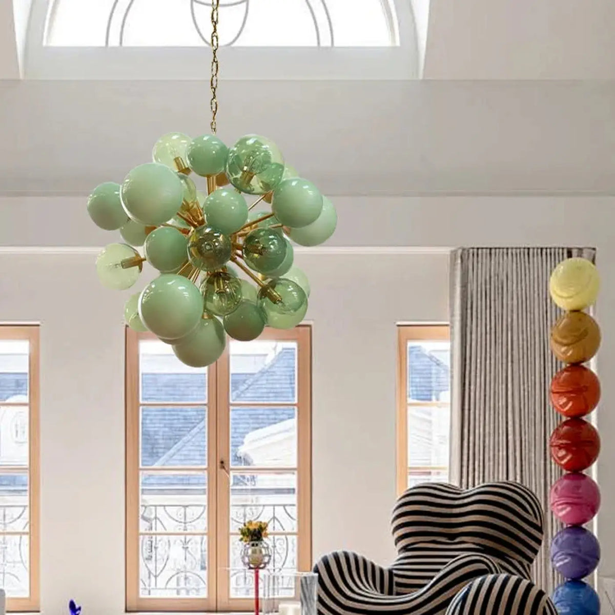 Pendelleuchte Ballon aus Glas für Wohnzimmer Raffiniert
