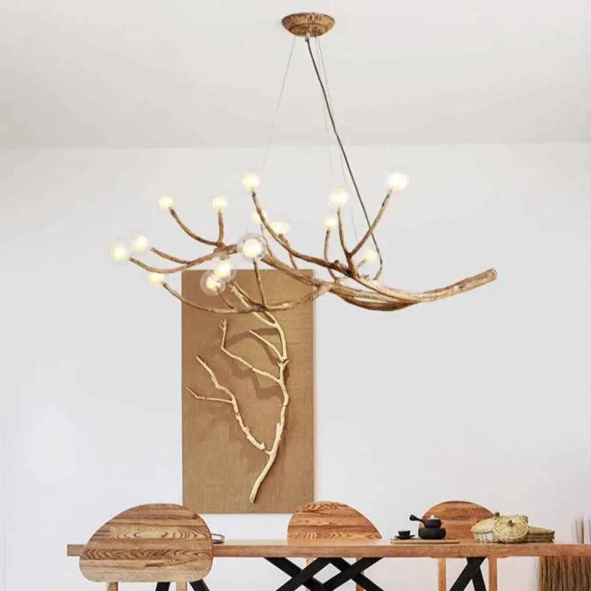 Pendelleuchte Zweig Natur aus Holz
