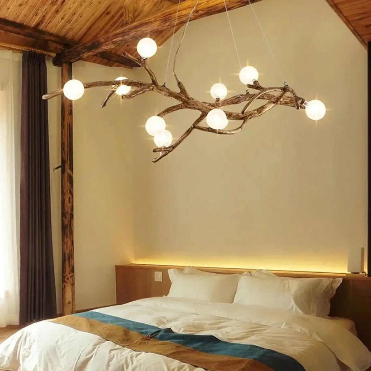 Pendelleuchte Zweig Natur aus Holz