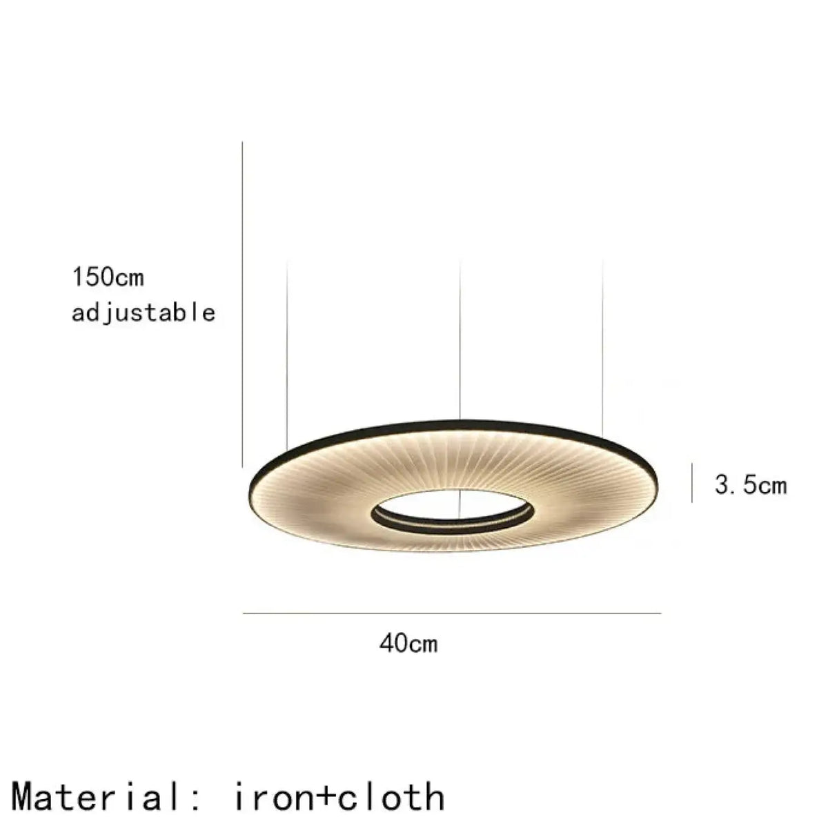 Pendelleuchte LED Cremeweiß Design Modern