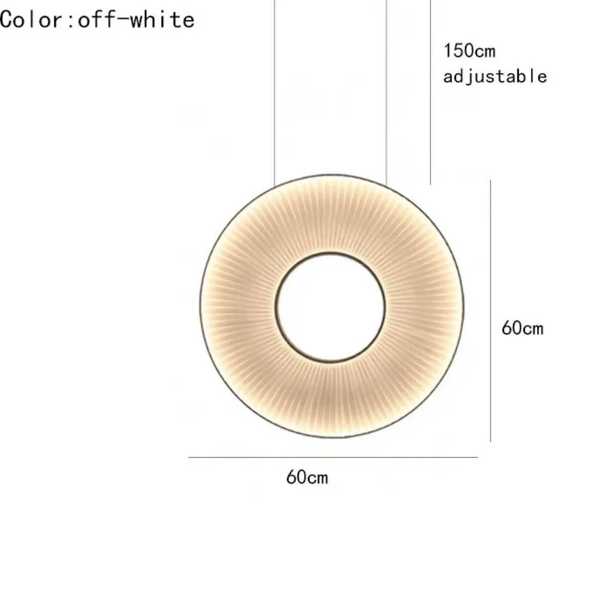 Pendelleuchte LED Cremeweiß Design Modern