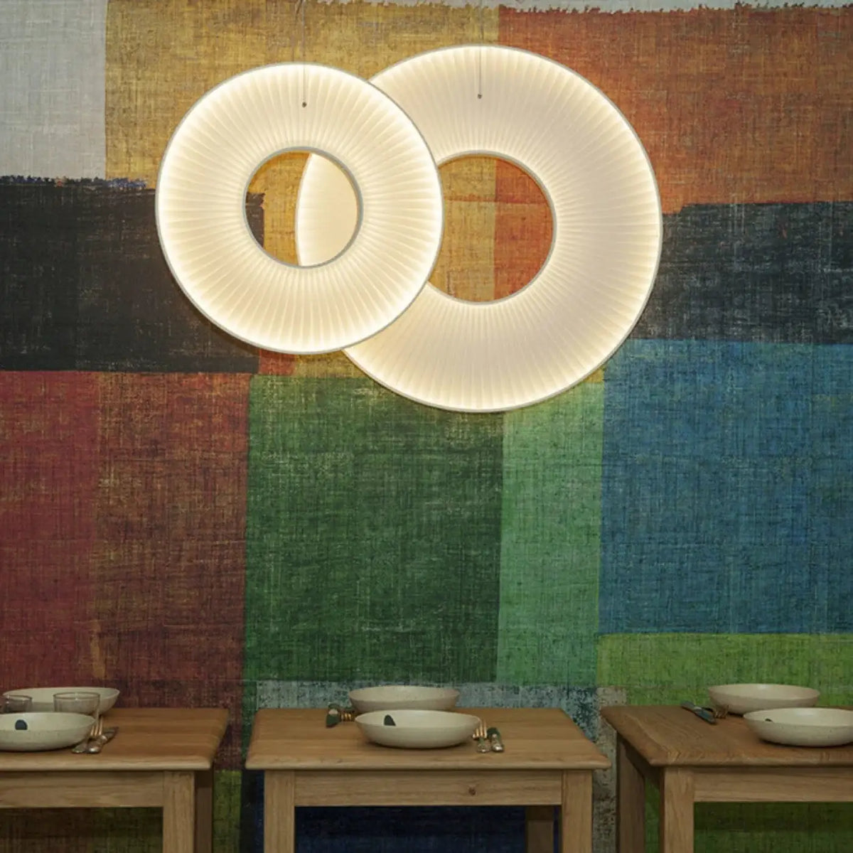 Pendelleuchte LED Cremeweiß Design Modern