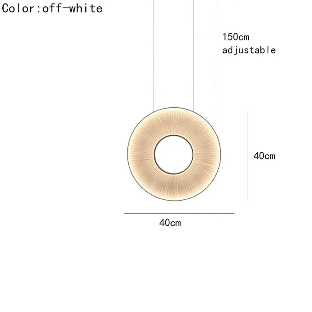Pendelleuchte LED Cremeweiß Design Modern