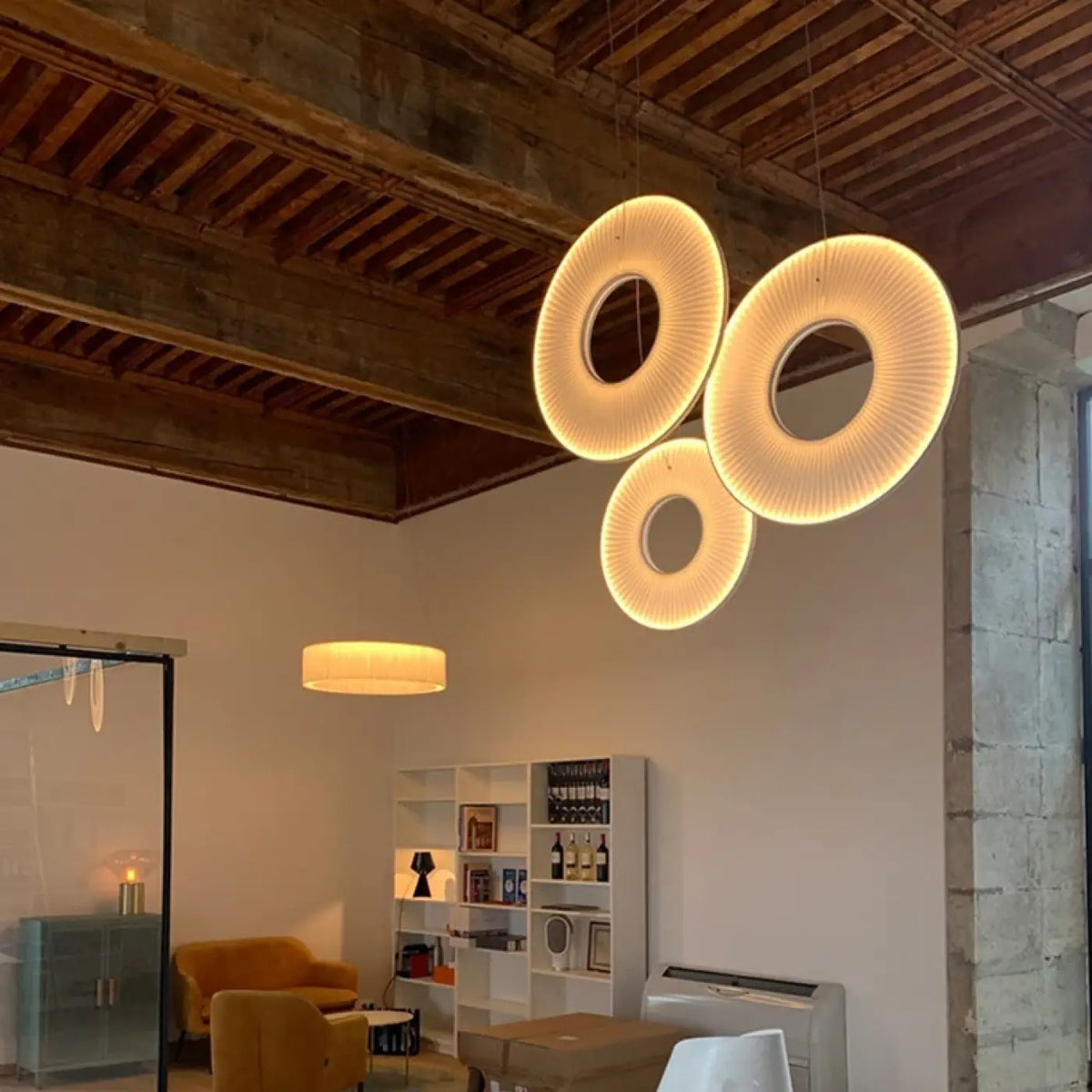 Pendelleuchte LED Cremeweiß Design Modern