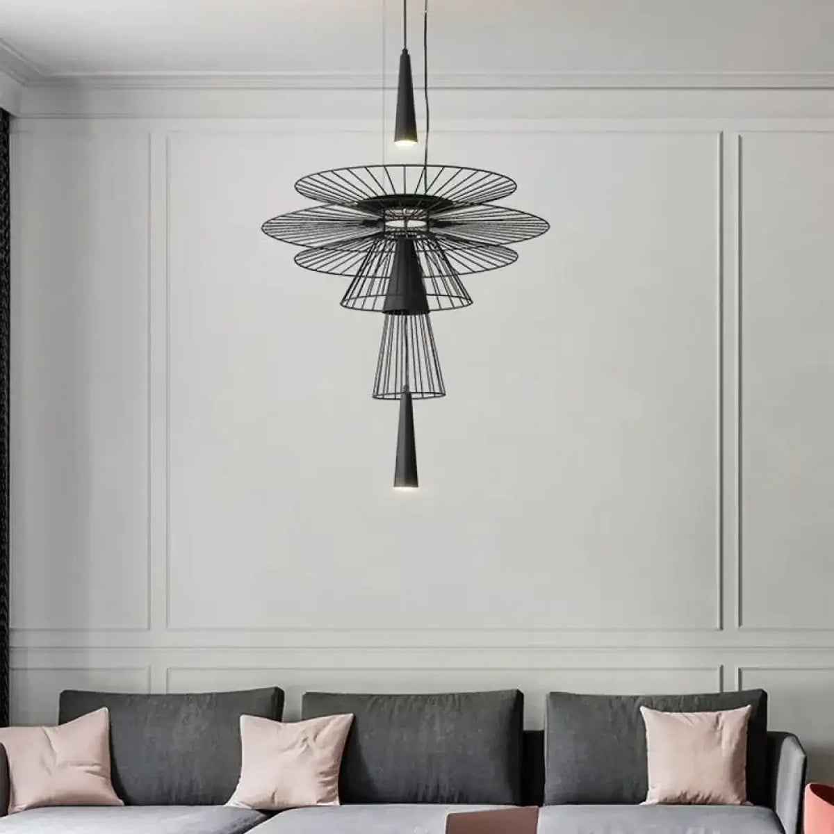 Pendelleuchte Industrie aus Metall Modern