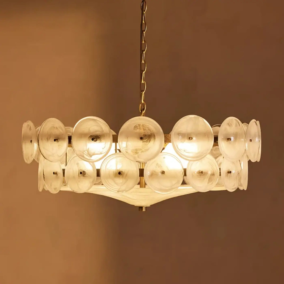 Pendelleuchte Retro mit Scheiben aus Glas