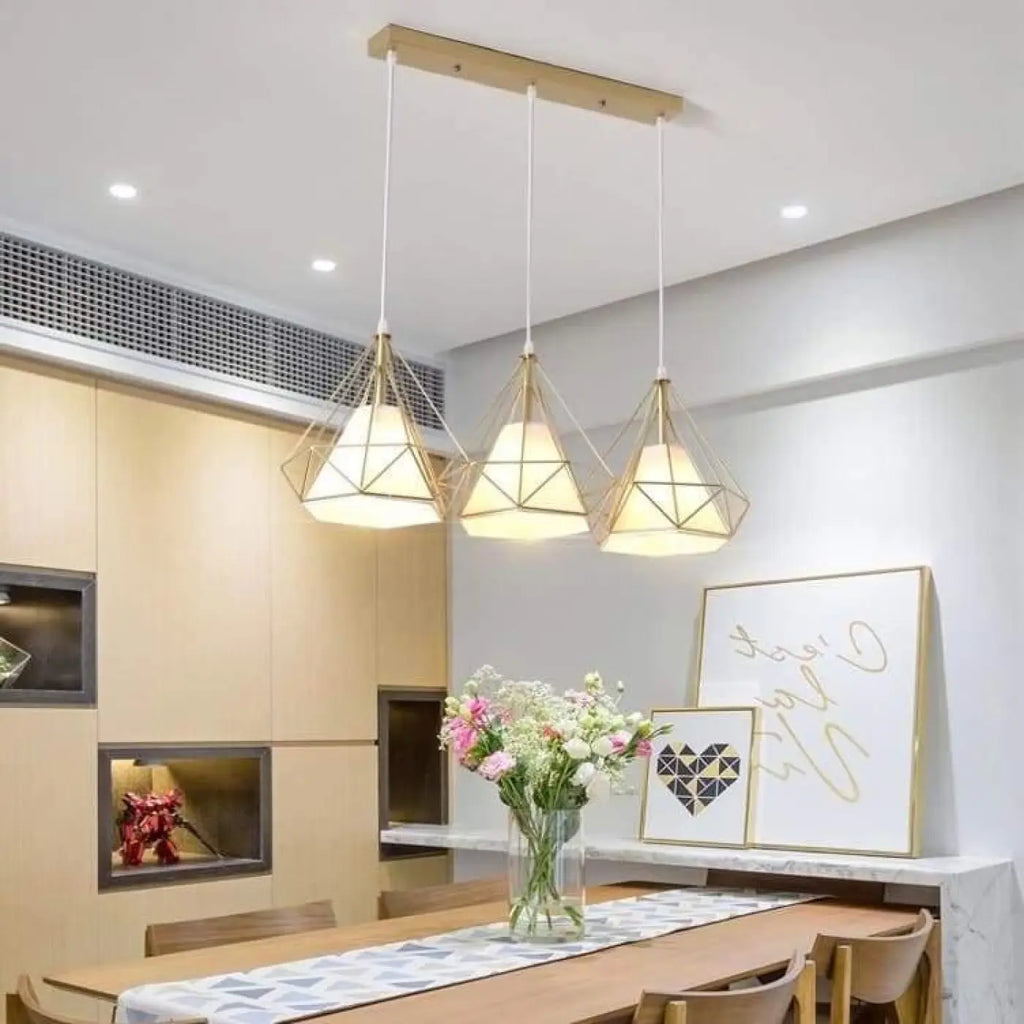 Pendelleuchte Gold Linear für Esszimmer