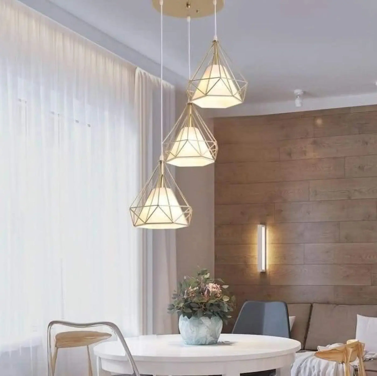 Pendelleuchte Gold Linear für Esszimmer