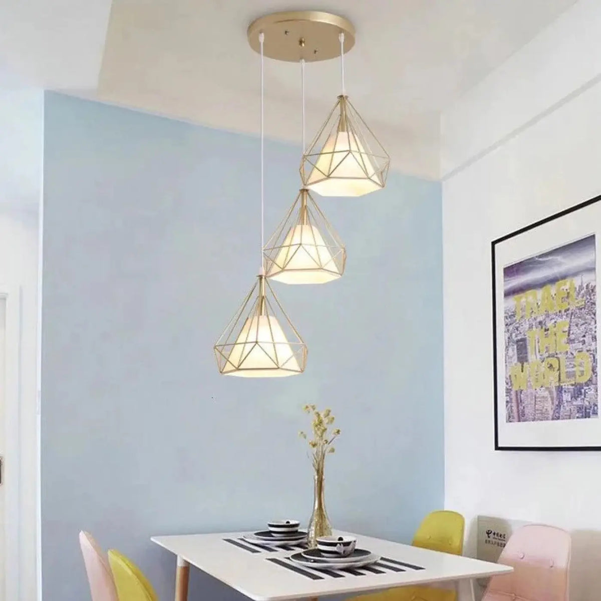 Pendelleuchte Gold Linear für Esszimmer