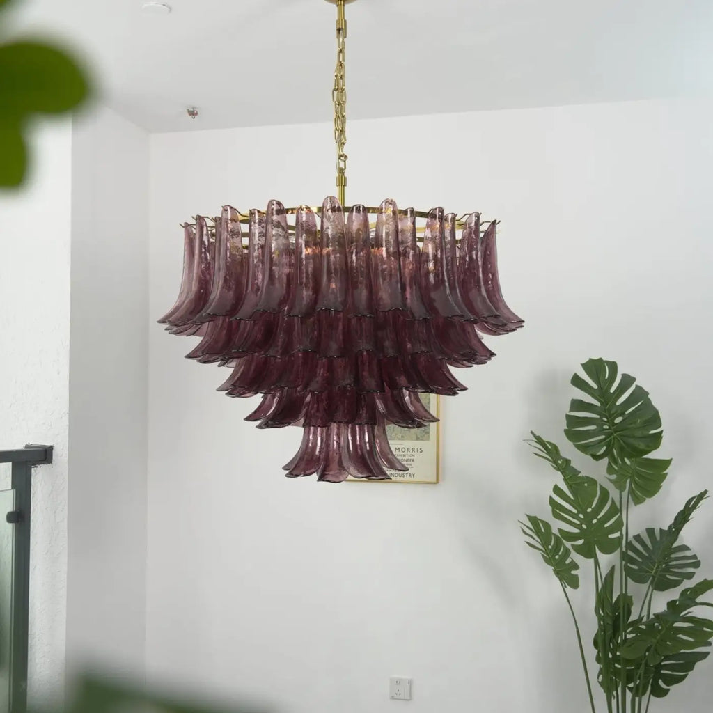 Pendelleuchte aus Mundgeblasenem Glas Stil Art Déco