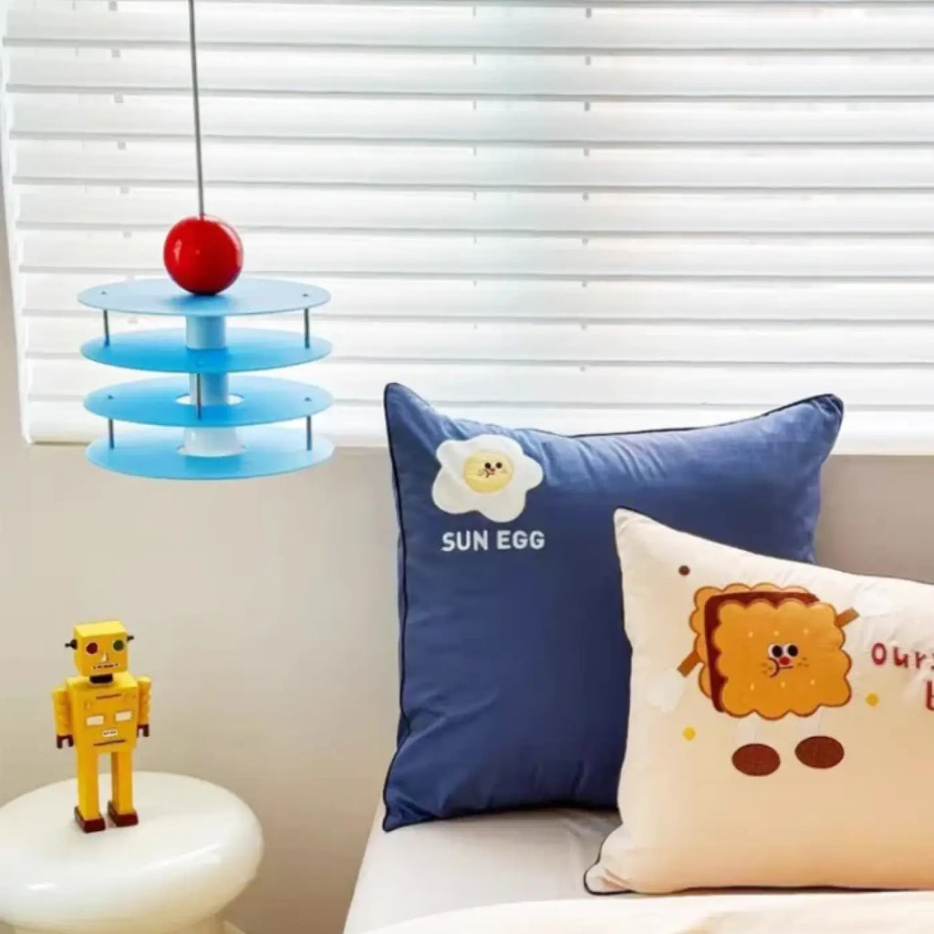Pendelleuchte Kinder Blau mit Design Kreativ