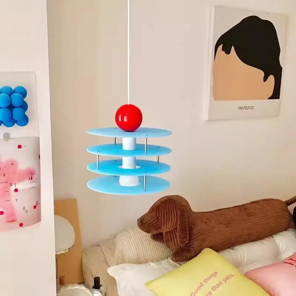 Pendelleuchte Kinder Blau mit Design Kreativ