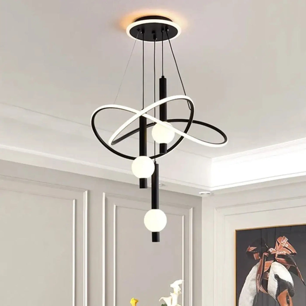 Pendelleuchte LED Gold Schwarz oder Weiß für Esszimmer