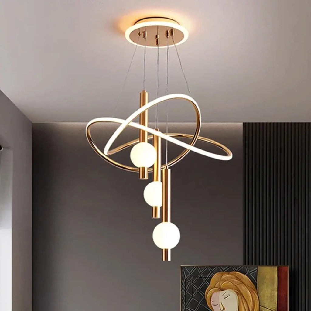 Pendelleuchte LED Gold Schwarz oder Weiß für Esszimmer