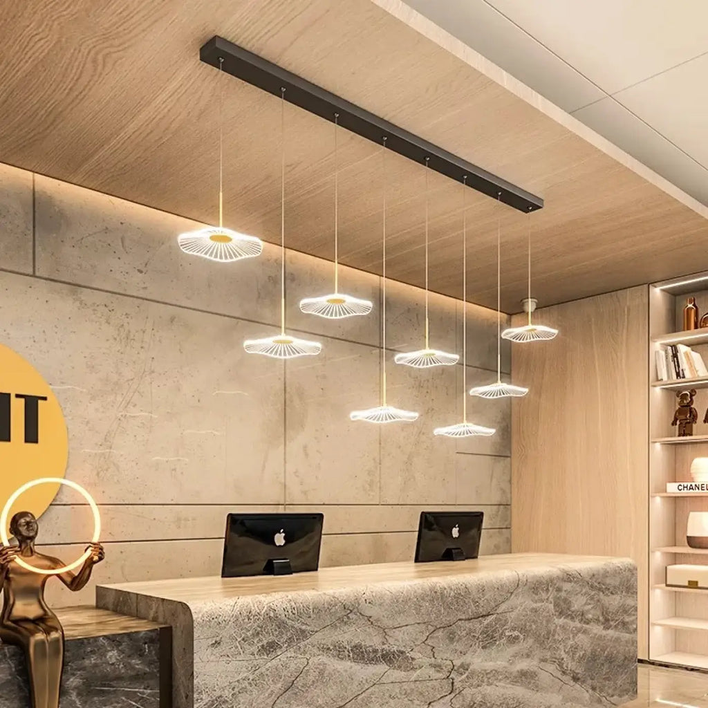 Pendelleuchte LED aus Glas für Wohnzimmer