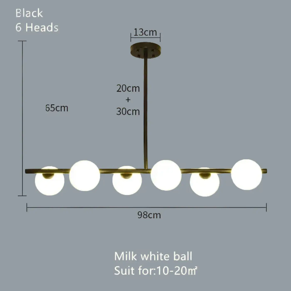 Pendelleuchte Minimalistisch Schwarz aus Opalglas