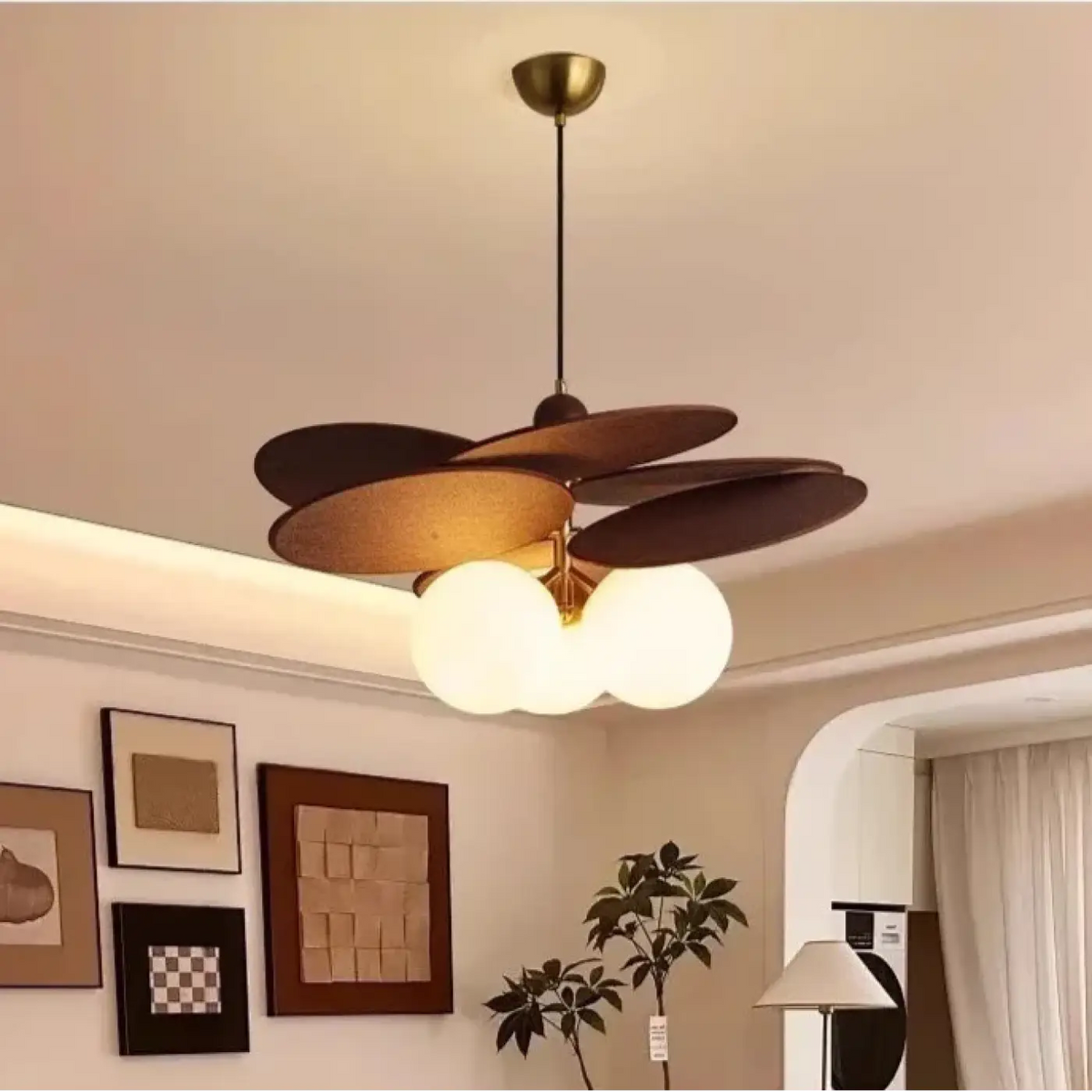 Pendelleuchte Modern aus Holz und Metall