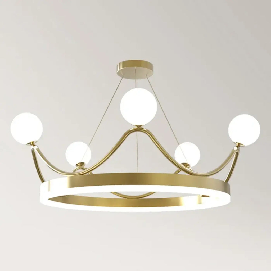 Pendelleuchte Traube aus Kugeln Gold