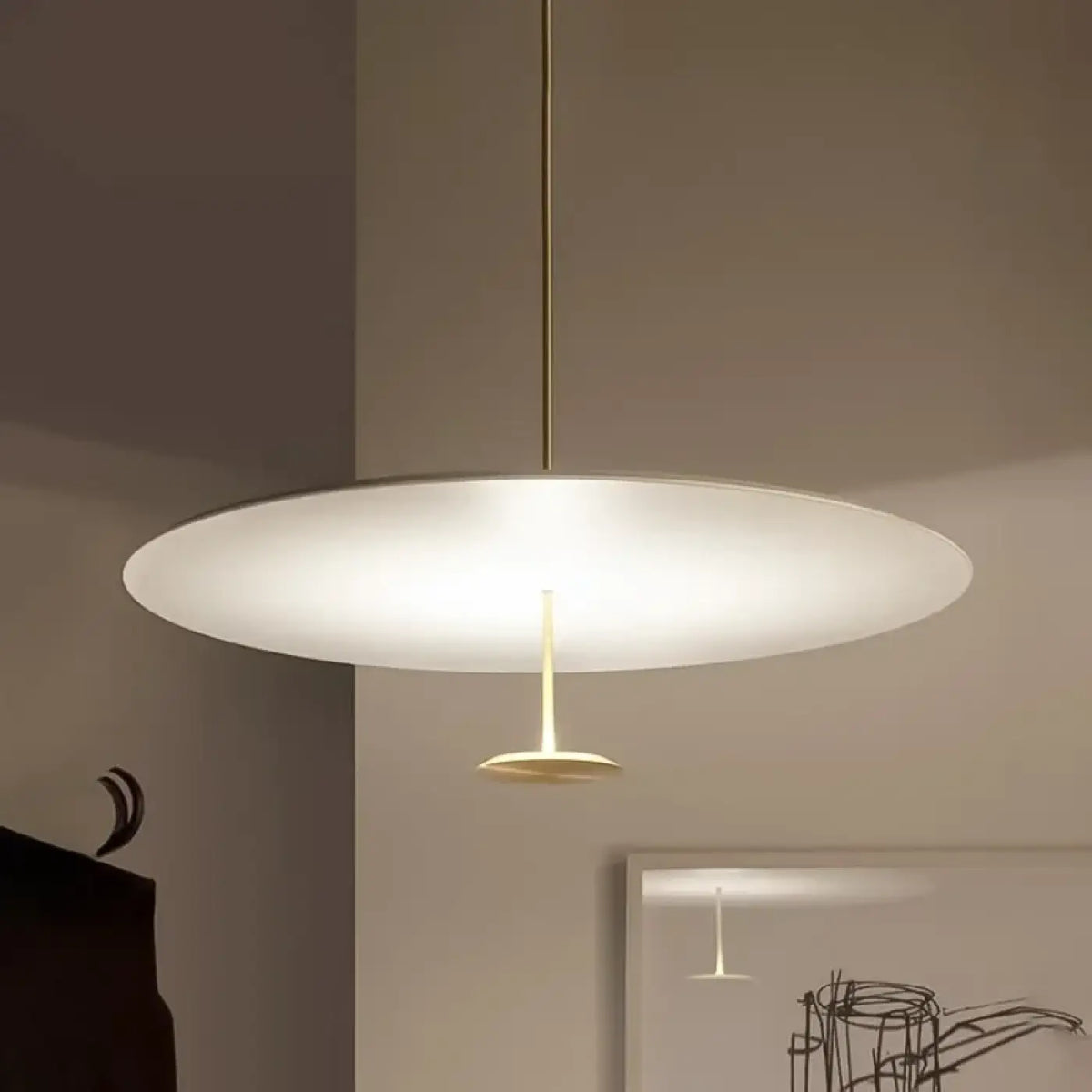 Pendelleuchte Kreis Schwebend LED für Wohnzimmer