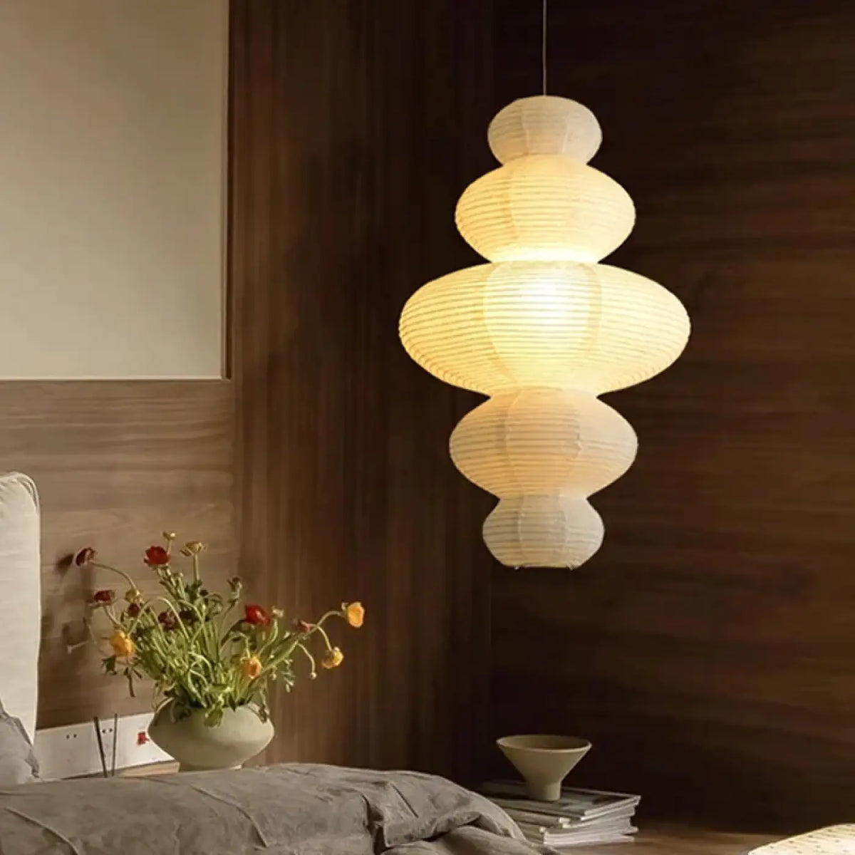 Pendelleuchte aus Papier Design Modern