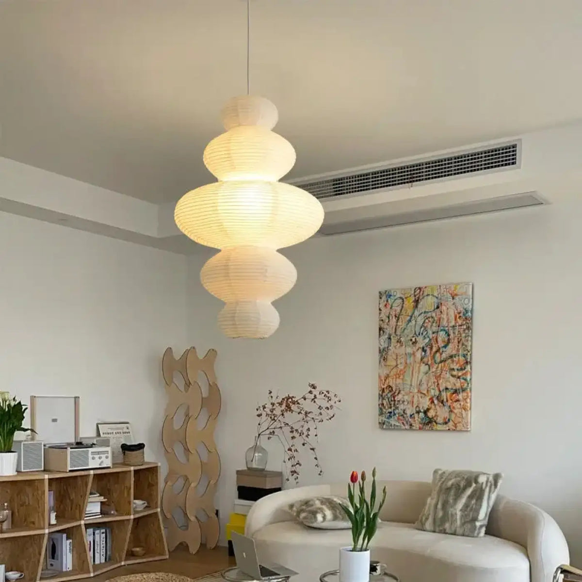 Pendelleuchte aus Papier Design Modern