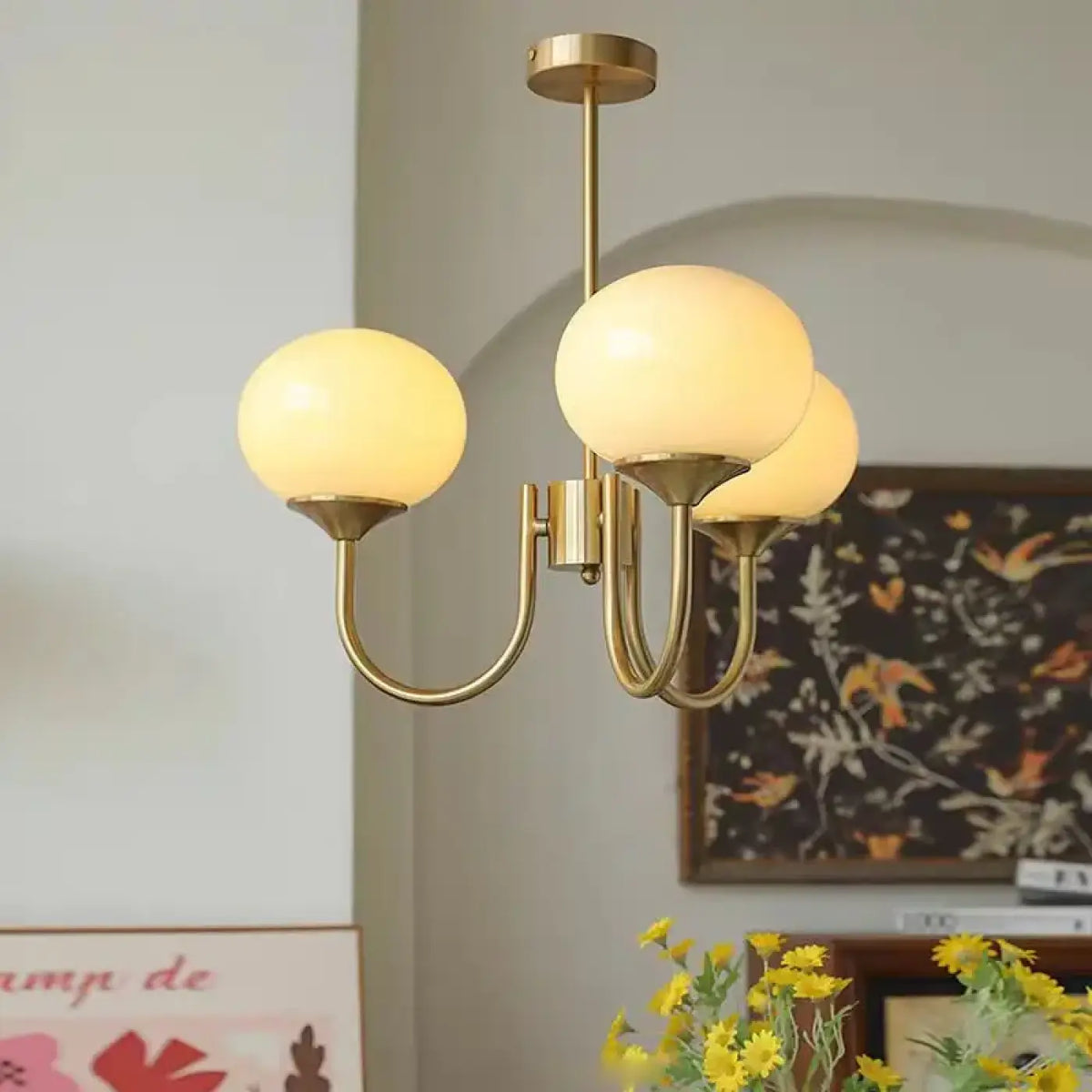 Pendelleuchte Retro Ausführung Creme