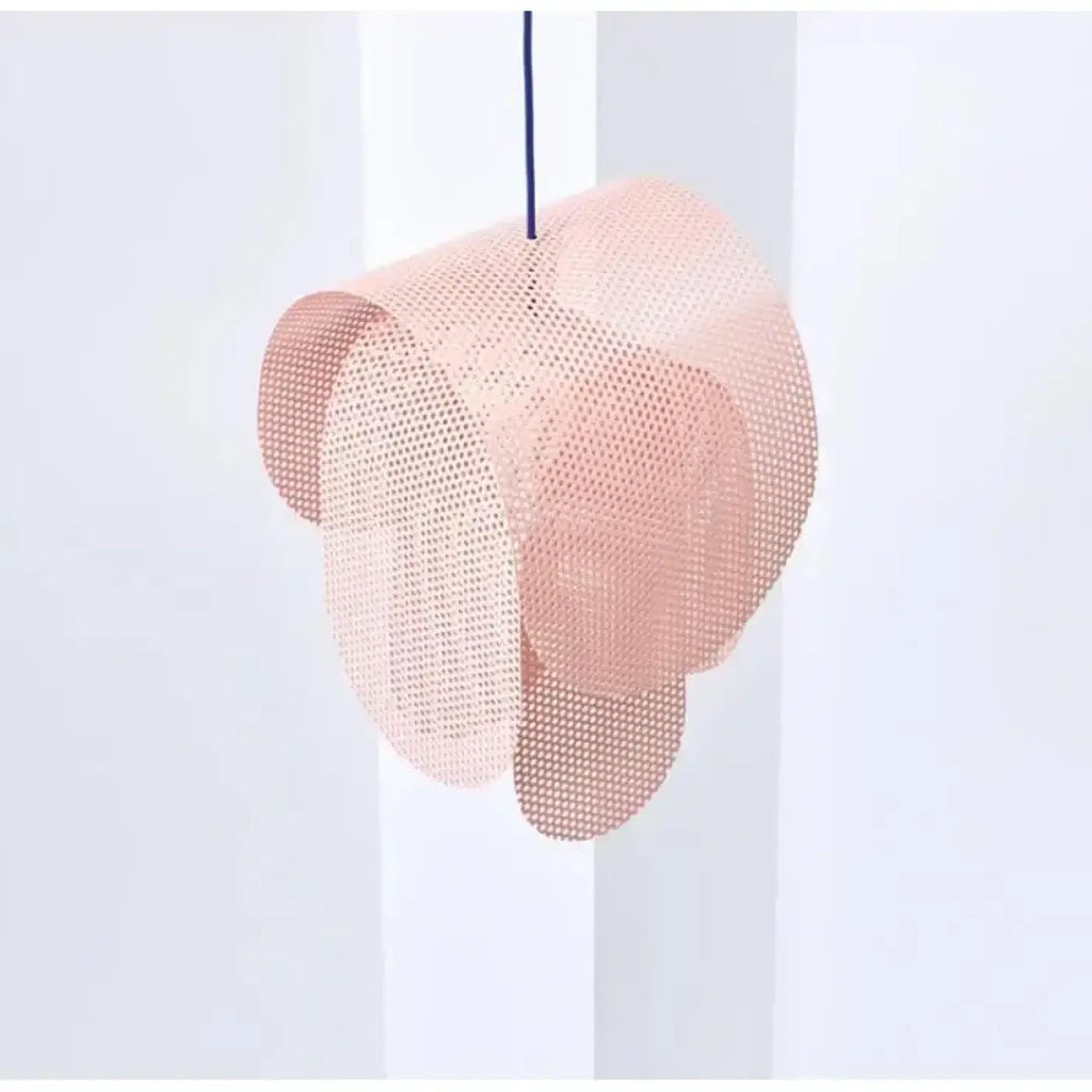 Pendelleuchte Rosa Effekt Drahtgitter Design