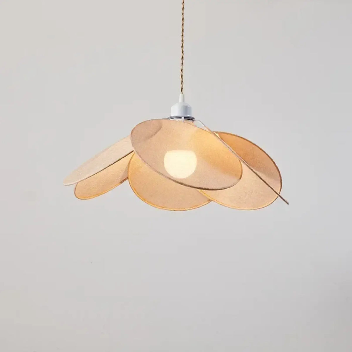 Pendelleuchte Blume aus Stoff Stil Modern