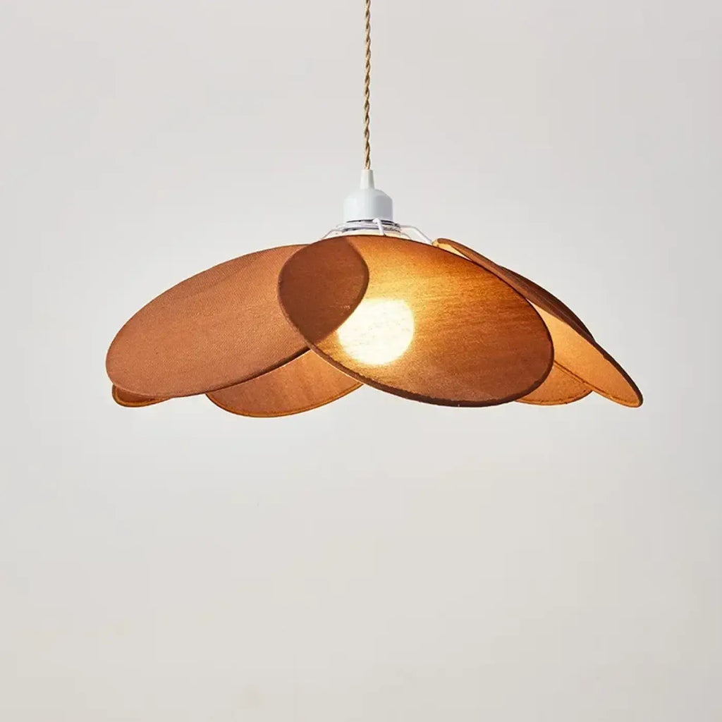 Pendelleuchte Blume aus Stoff Stil Modern