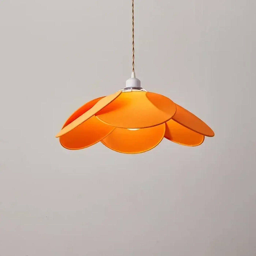 Pendelleuchte Blume aus Stoff Stil Modern