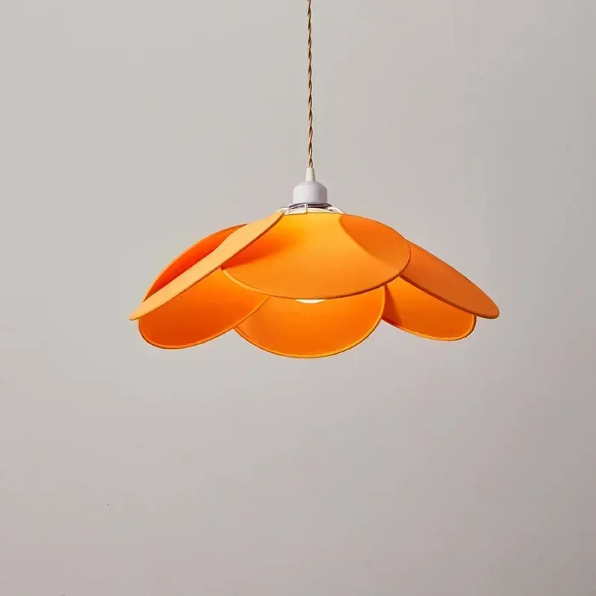 Pendelleuchte Blume aus Stoff Stil Modern