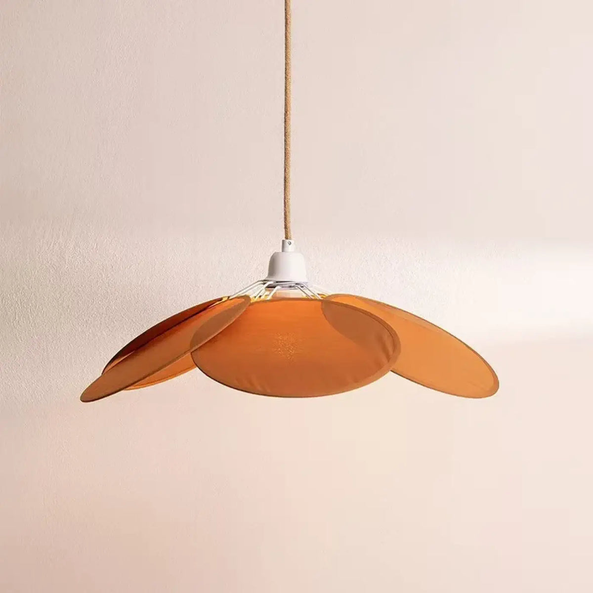 Pendelleuchte Blume aus Stoff Stil Modern