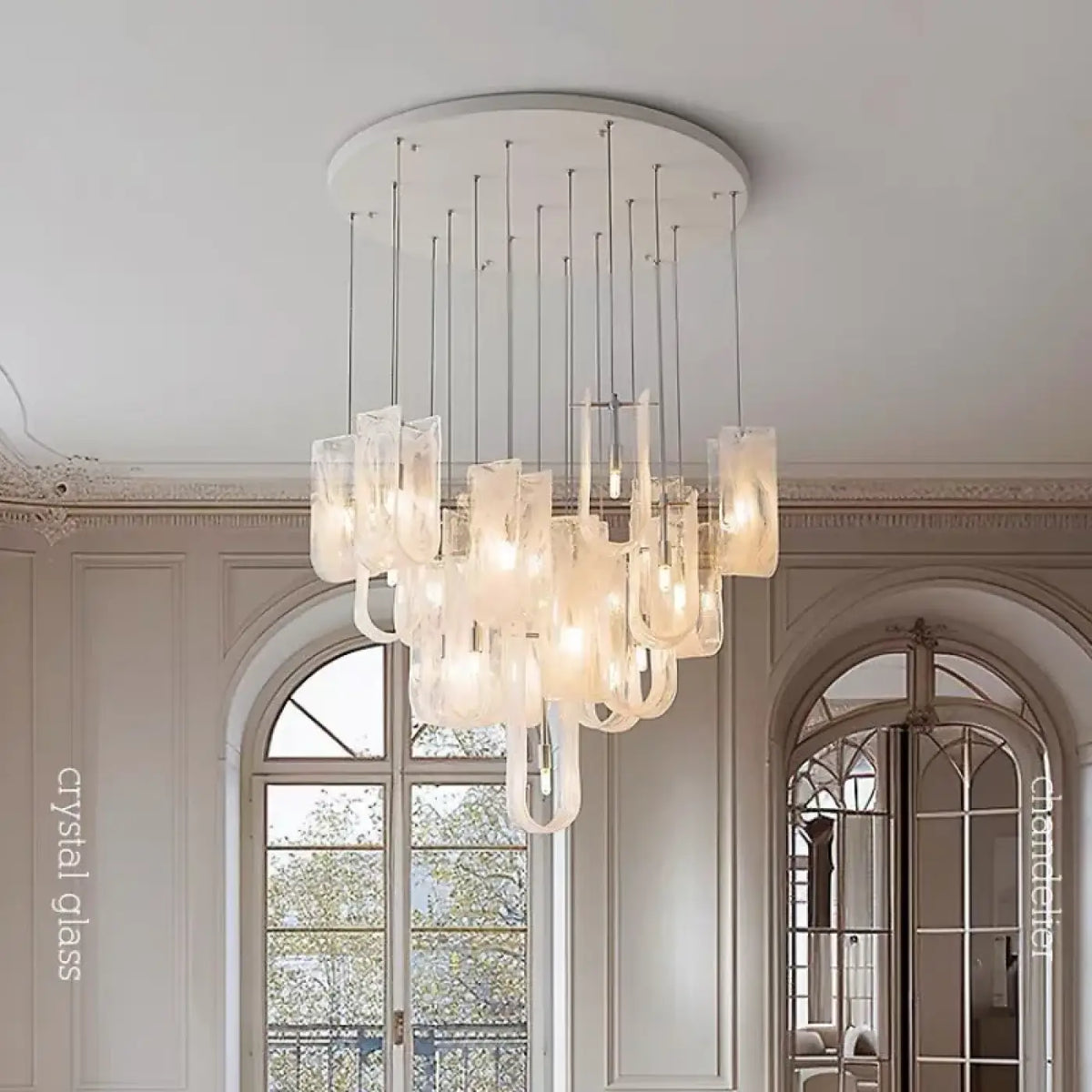 Pendelleuchte Elegant aus Glas für Wohnzimmer Schick