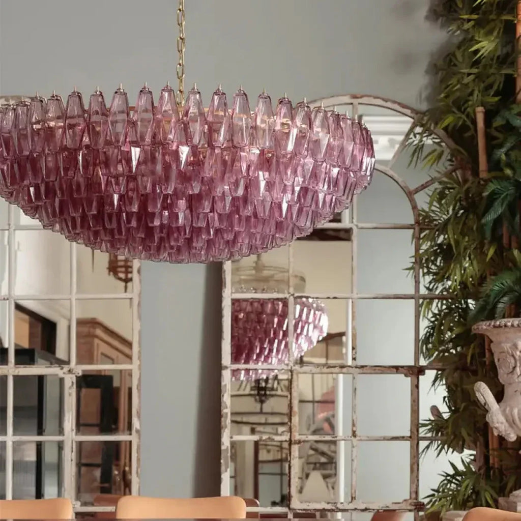 Pendelleuchte aus Glas Skulptural für Innen Modern
