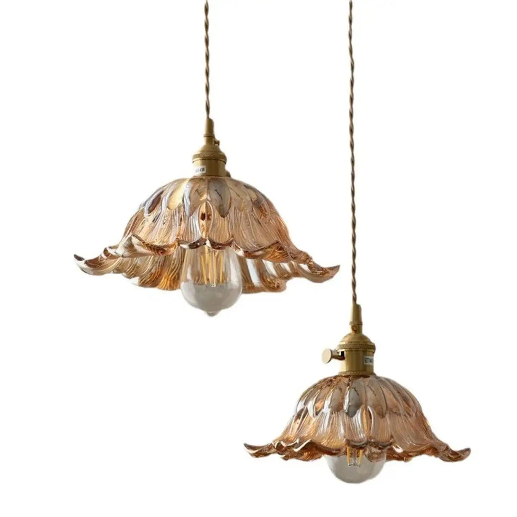 Pendelleuchte Glas Transparent Vintage