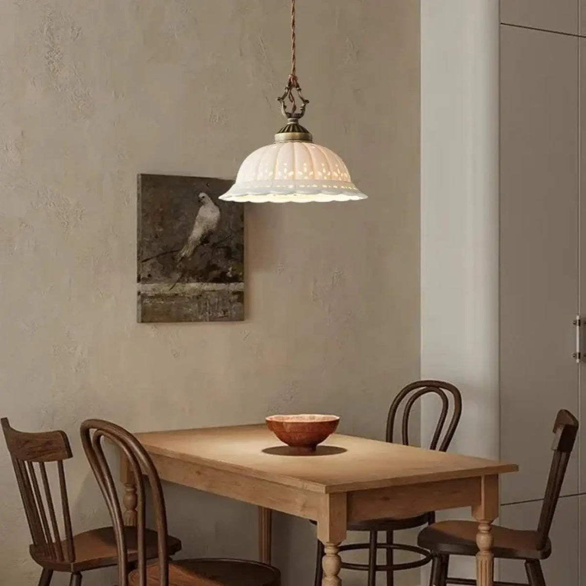 Pendelleuchte Glas Antik Vintage-Stil