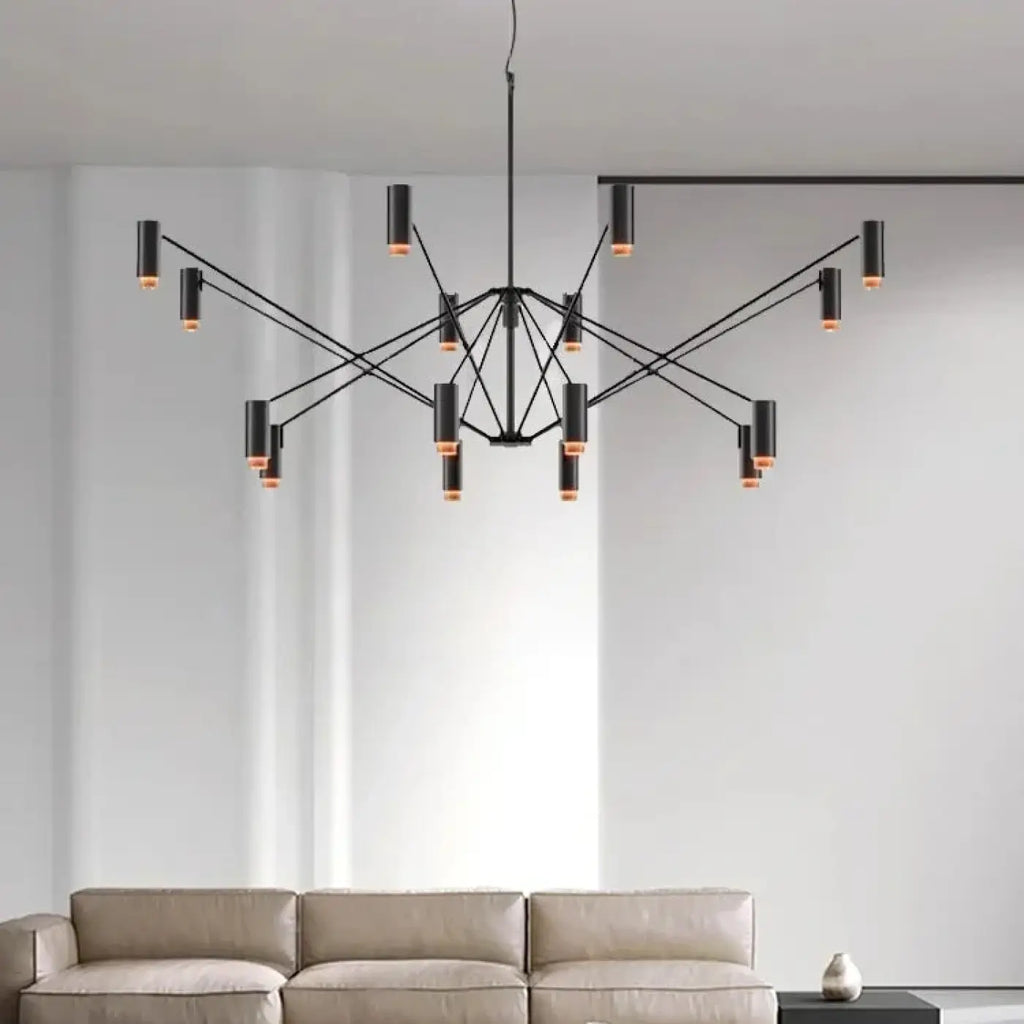 Pendelleuchte Mehrarmig mit Spots für Wohnzimmer