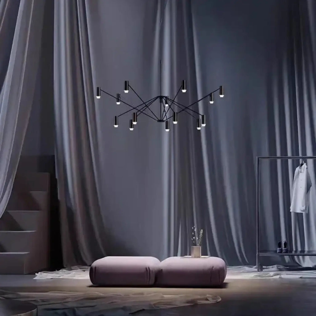 Pendelleuchte Mehrarmig mit Spots für Wohnzimmer