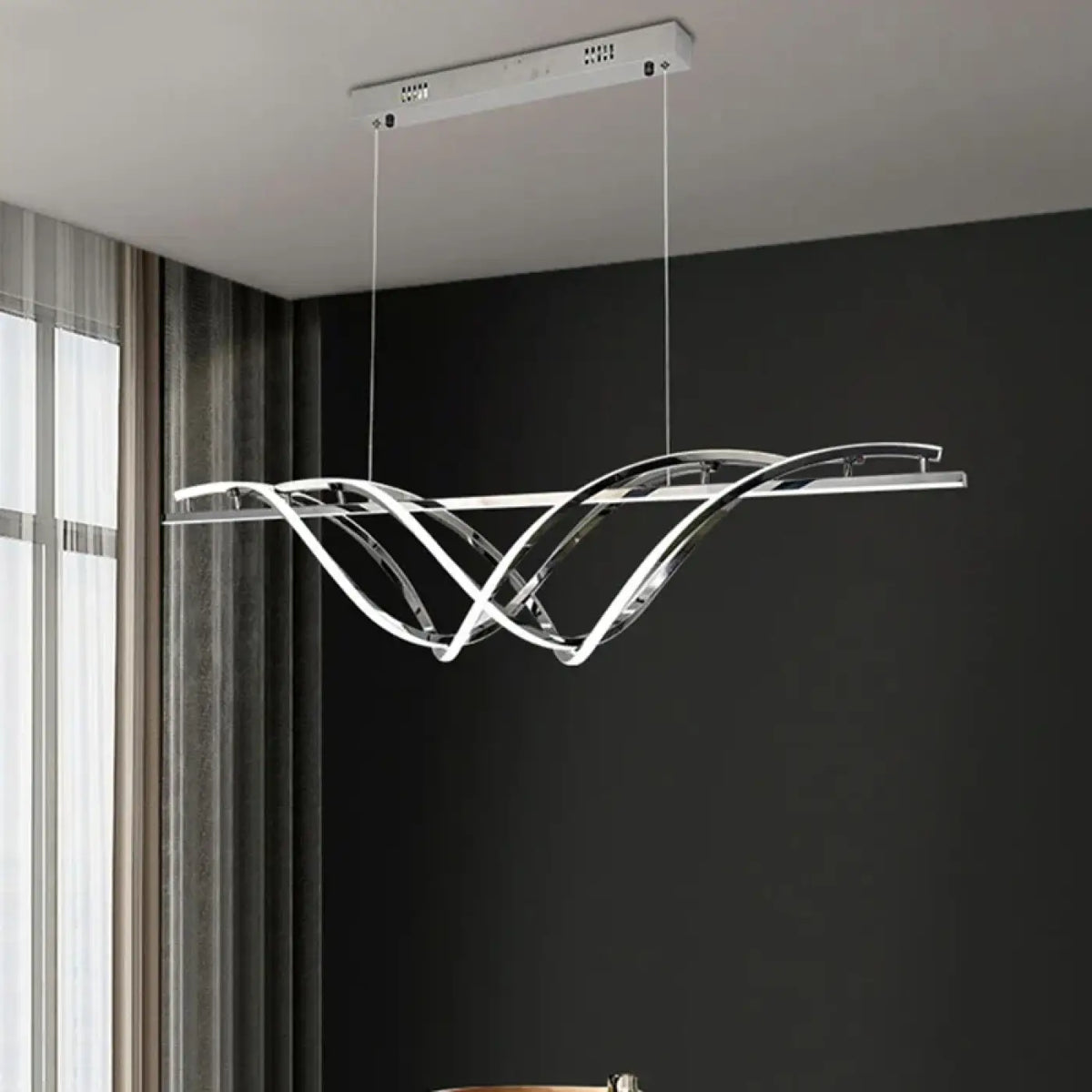 Pendelleuchte Gewellt Gold Design