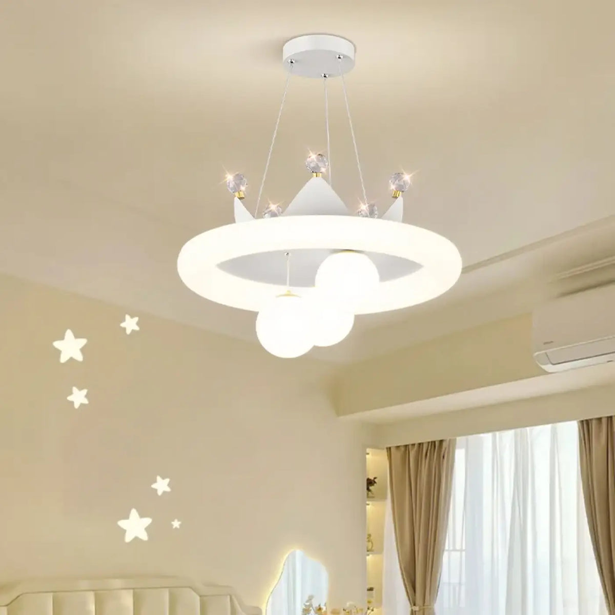 Pendelleuchte Krone Märchenhaft für Schlafzimmer
