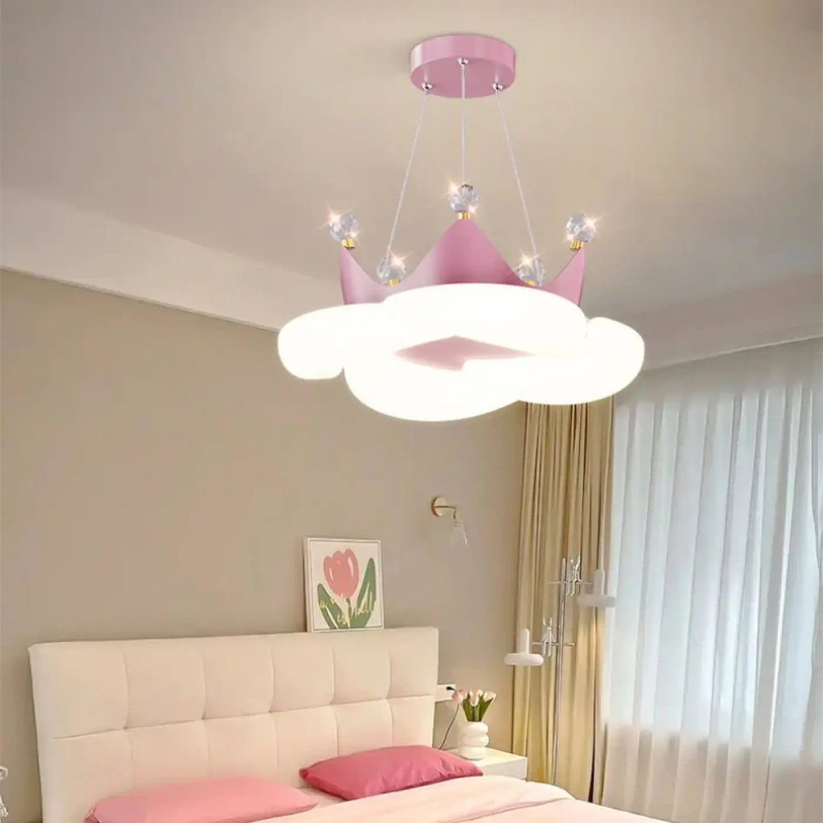 Pendelleuchte Krone Märchenhaft für Schlafzimmer