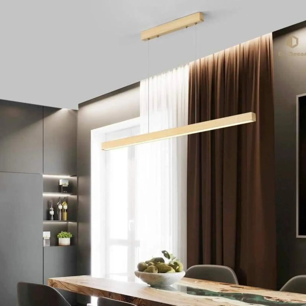 Pendelleuchte aus Holz für Esszimmer